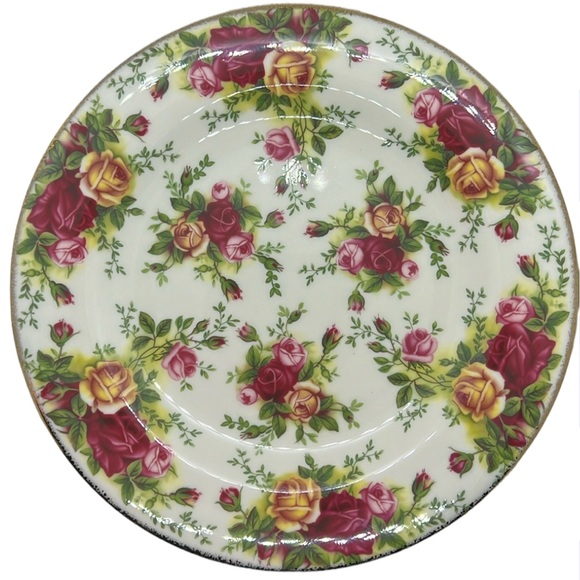 Royal Albert Other - SALAD / DESERT PLATE RARE 1999 ROYAL ALBERT CHINA OLD COUNTRY ROSES CLASIC III